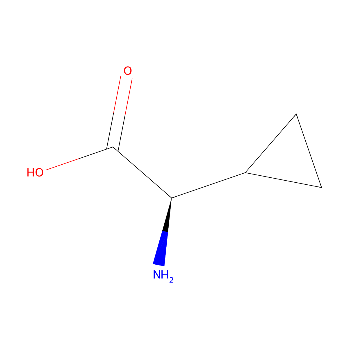 (R)-Amino cyclopropyl acetic acid molecular structure, CAS 49607-01-4