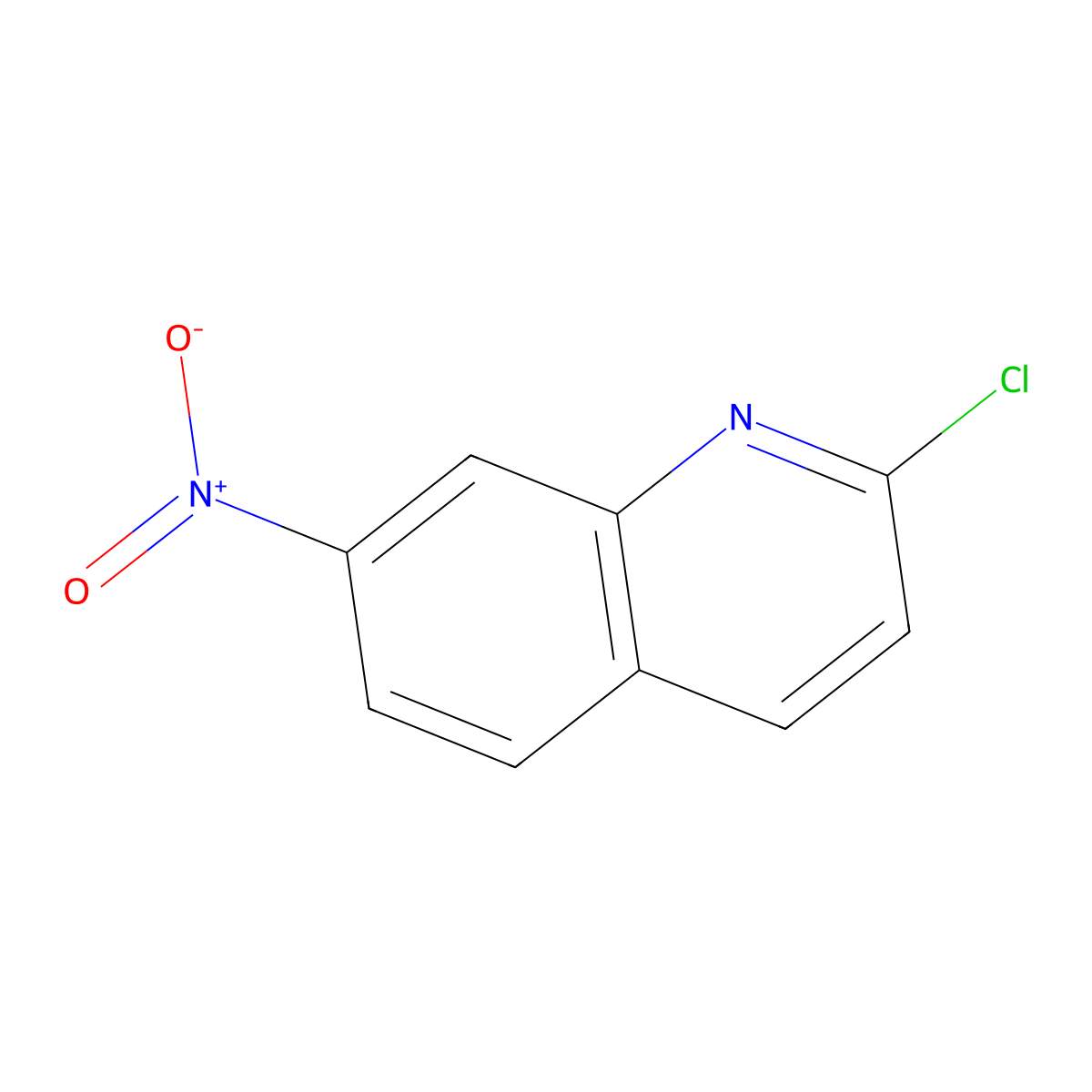 2-Chloro-7-nitroquinoline molecular structure, CAS 49609-03-2