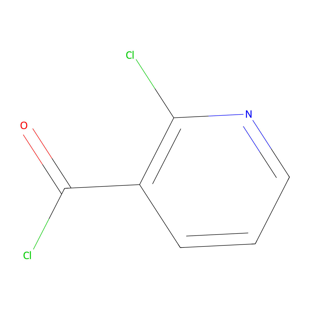 2-Chloronicotinoyl chloride molecular structure, CAS 49609-84-9