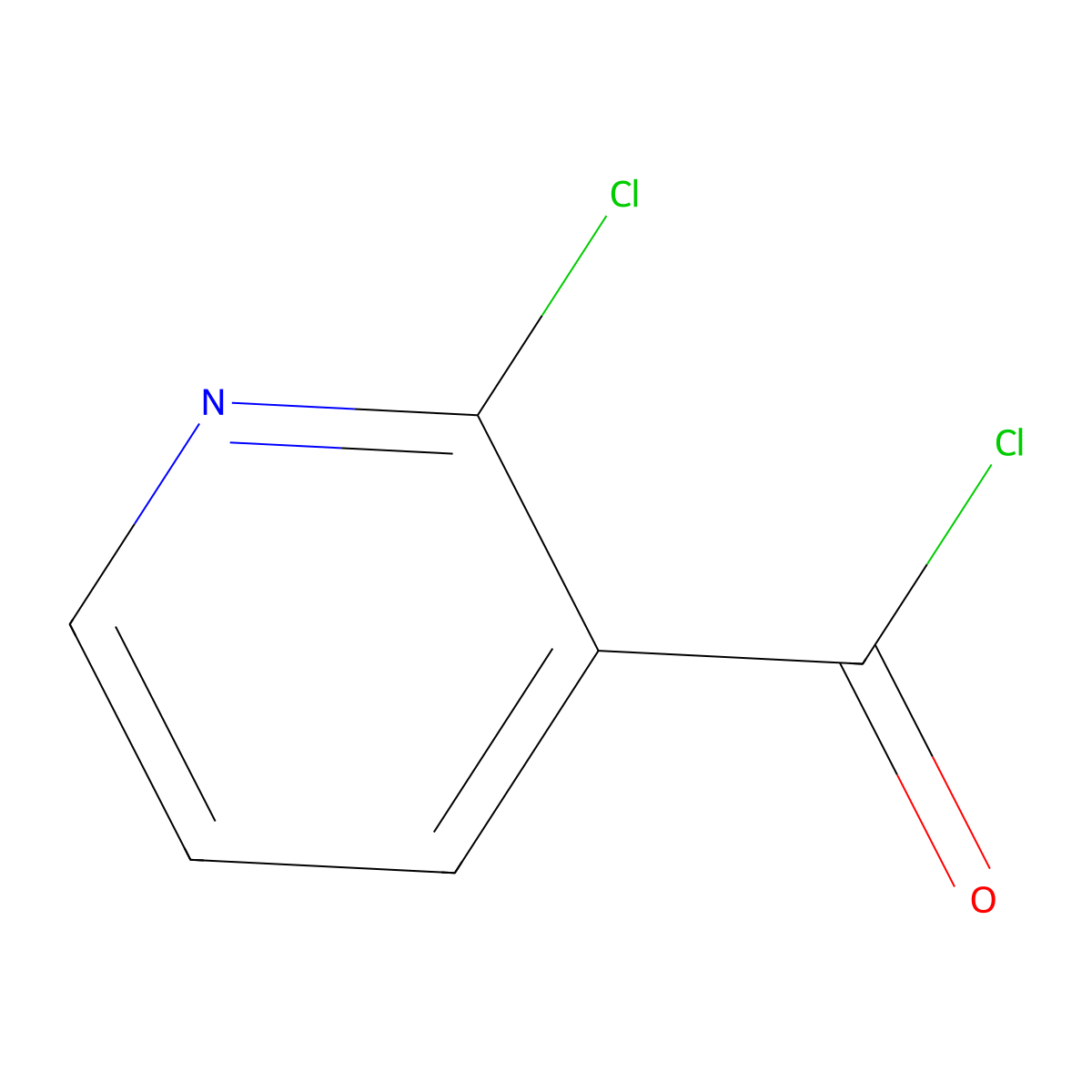2-Chloronicotinoyl chloride molecular structure, CAS 49609-84-9
