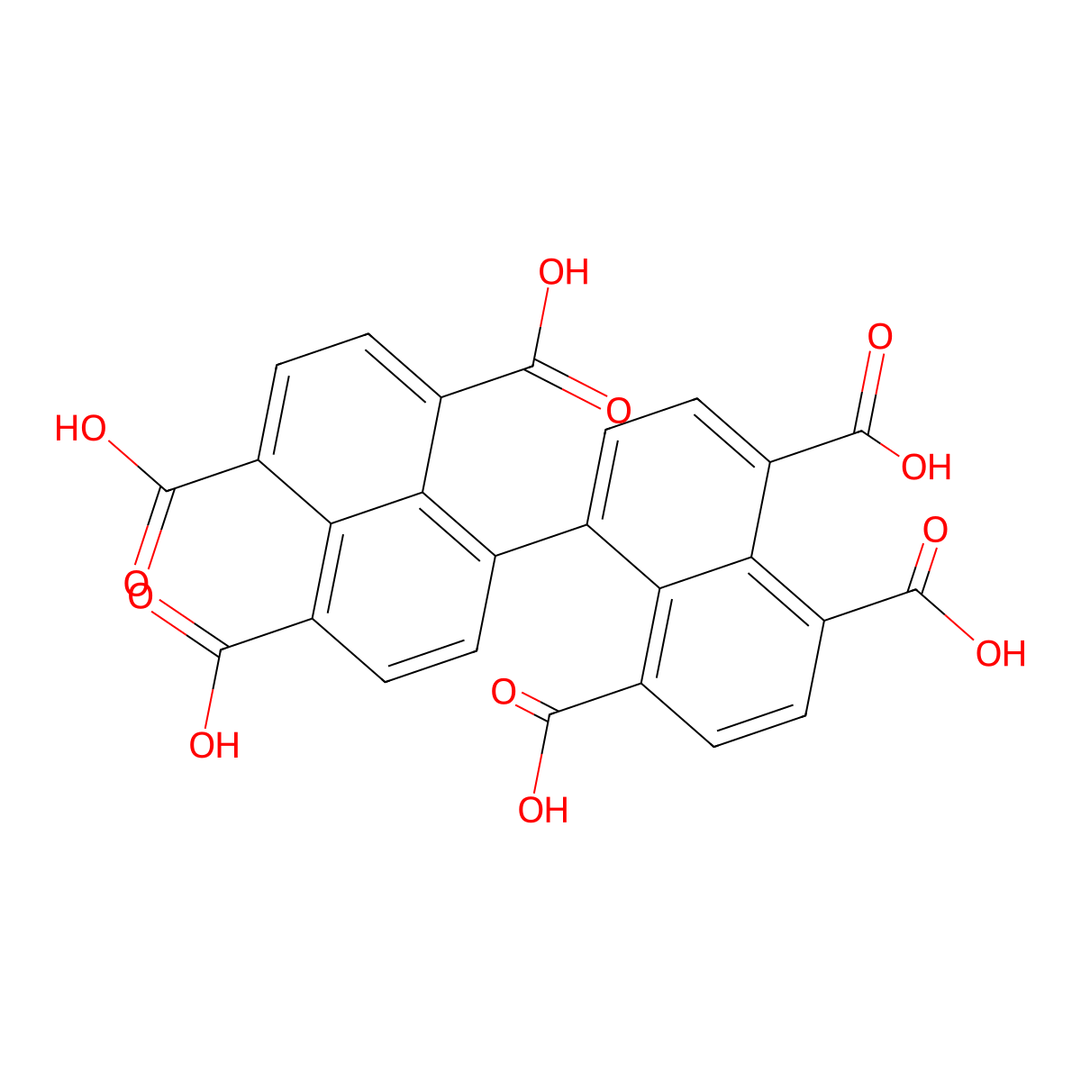 [1,1'-Binaphthalene]-4,4',5,5',8,8'-hexacarboxylic acid molecular structure, CAS 49610-16-4