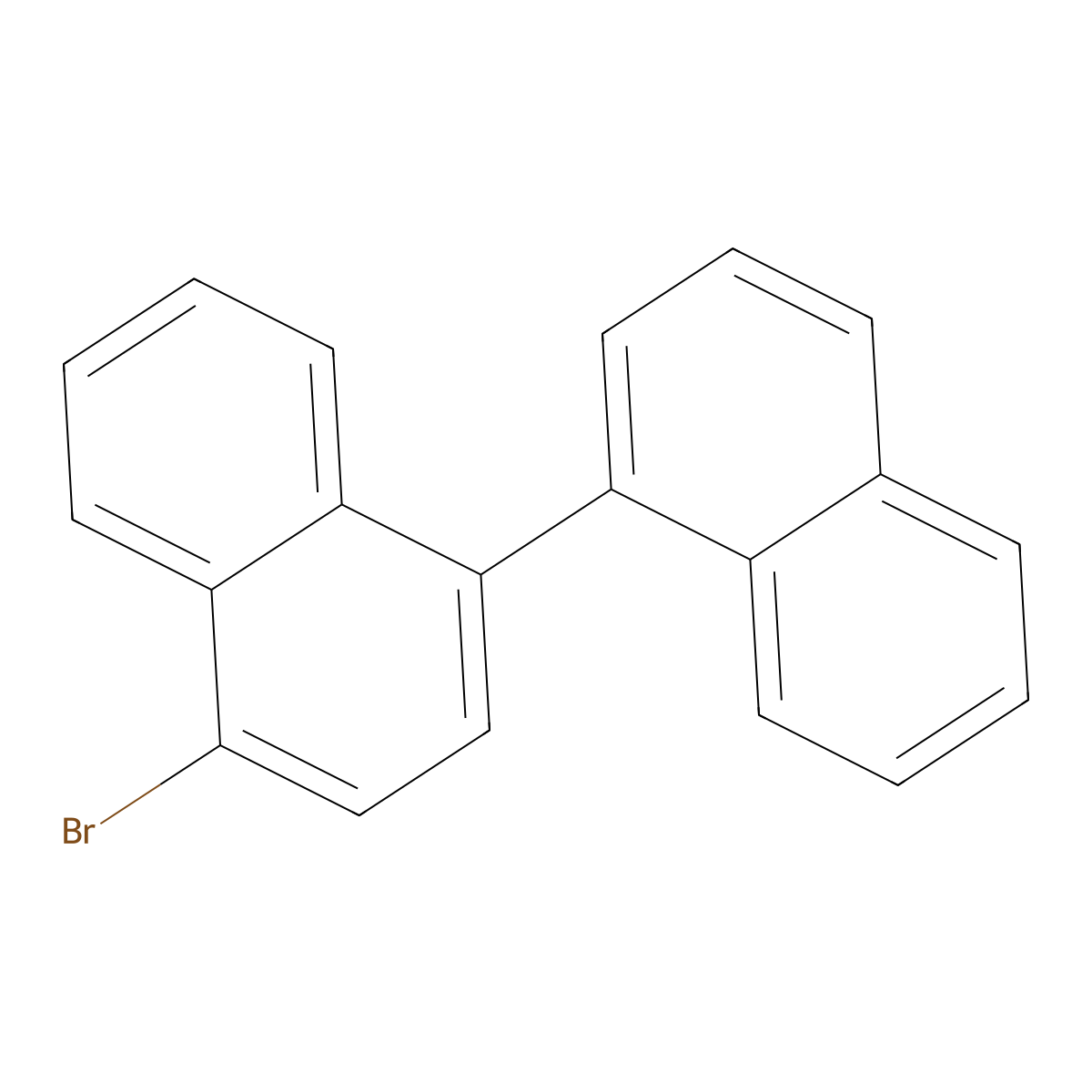 4-Bromo-1,1'-binaphthalene molecular structure, CAS 49610-33-5