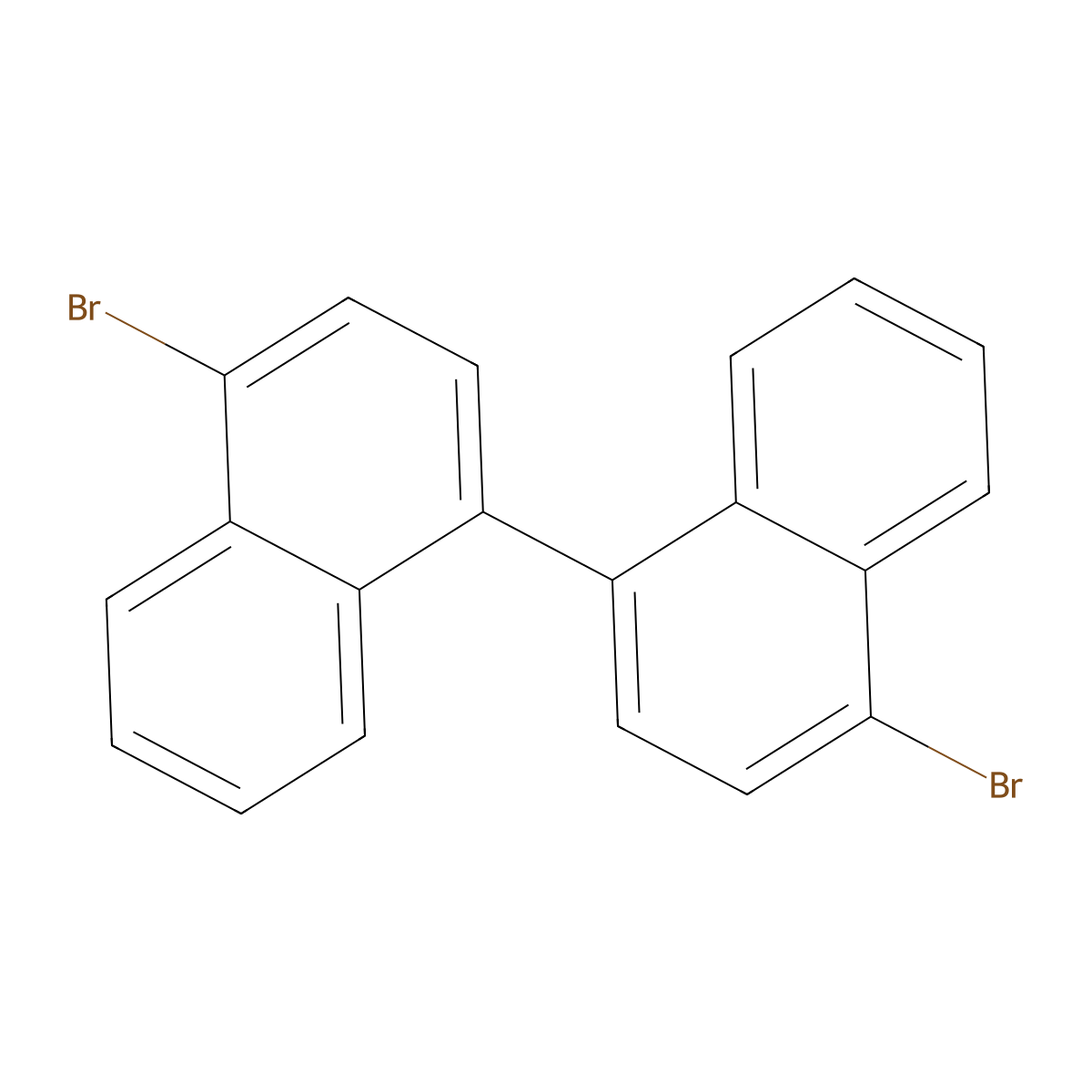 4,4'-Dibromo-1,1'-binaphthyl molecular structure, CAS 49610-35-7