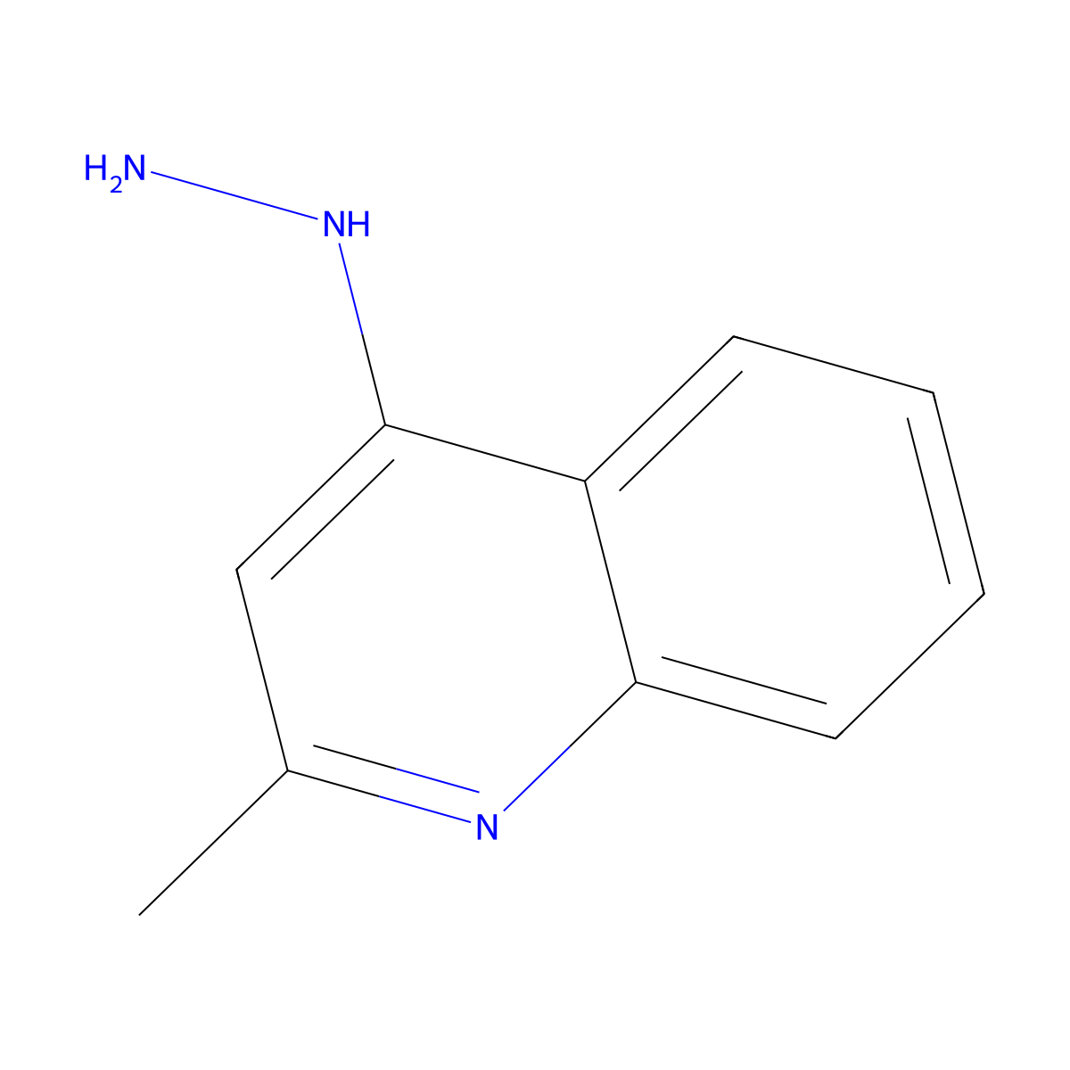 4-Hydrazinyl-2-Methylquinoline molecular structure, CAS 49612-00-2