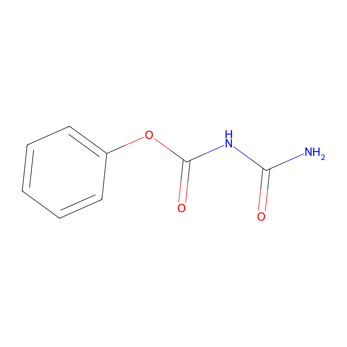 phenyl N-carbamoylcarbamate molecular structure, CAS 49615-54-5