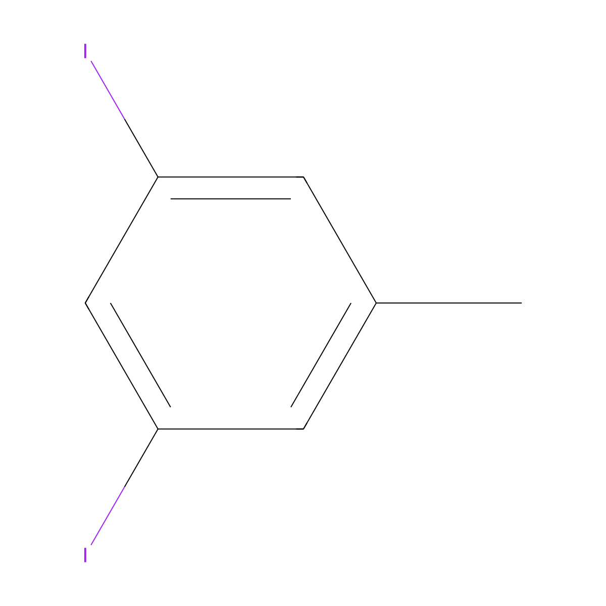 1,3-Diiodo-5-methylbenzene molecular structure, CAS 49617-79-0
