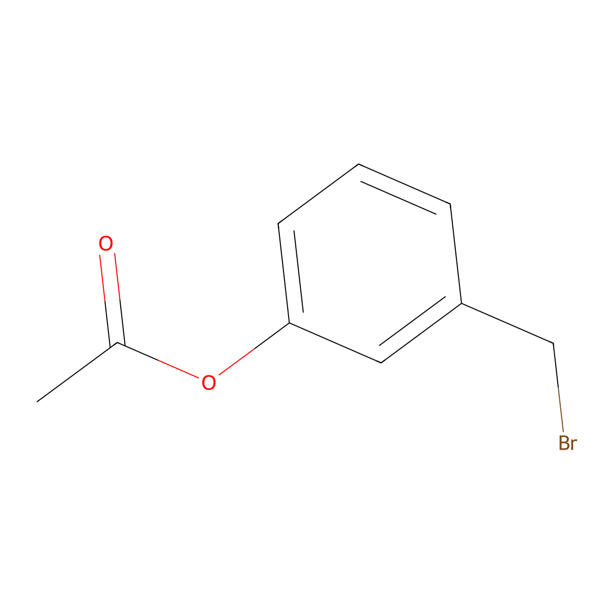 3-(Bromomethyl)phenyl acetate molecular structure, CAS 49617-80-3