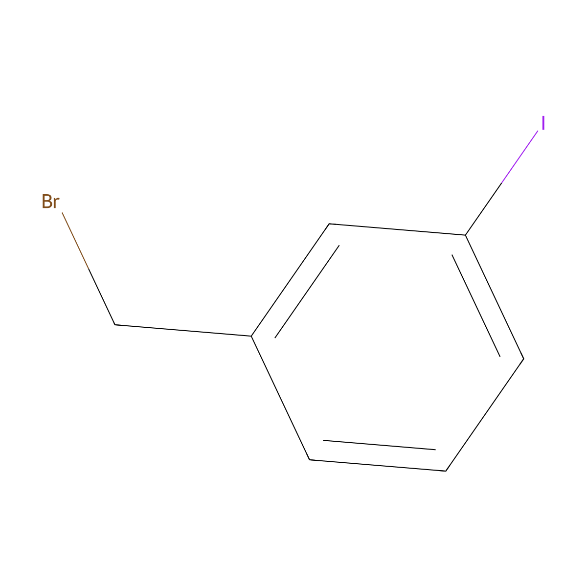 3-Iodobenzyl bromide molecular structure, CAS 49617-83-6