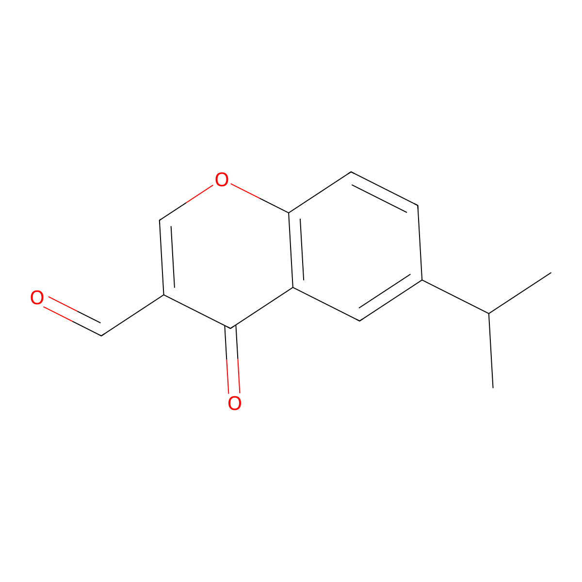 3-Formyl-6-isopropylchromone molecular structure, CAS 49619-58-1