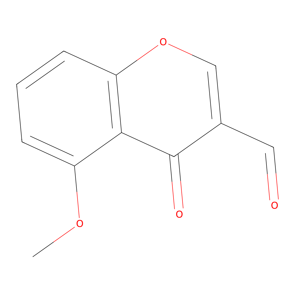 3-Formyl-5-methoxychromone molecular structure, CAS 49619-59-2