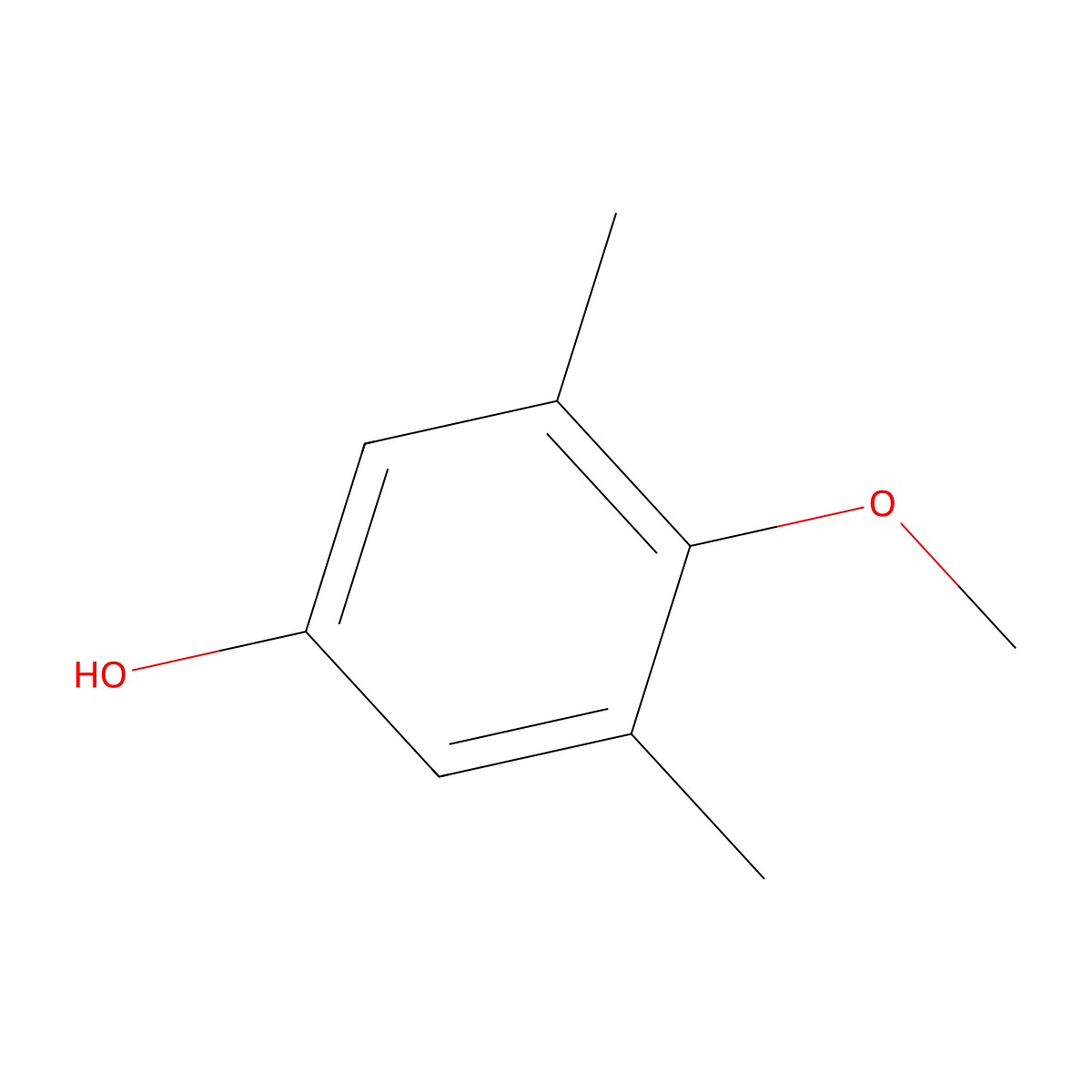 4-Methoxy-3,5-dimethylphenol molecular structure, CAS 4962-29-2