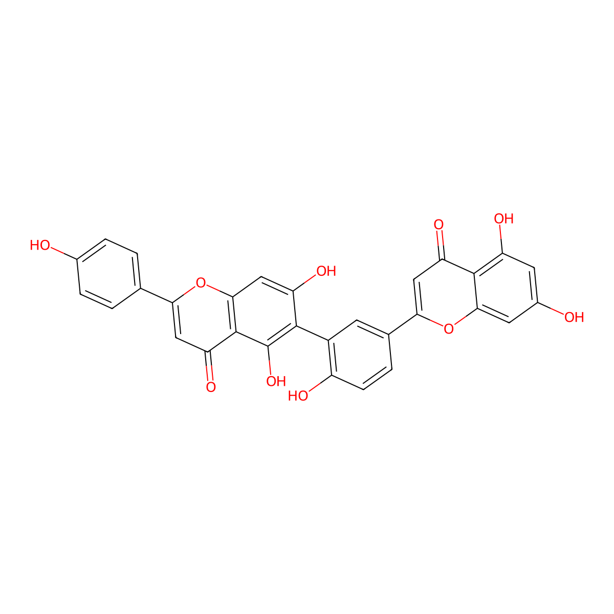 Robustaflavone molecular structure, CAS 49620-13-5