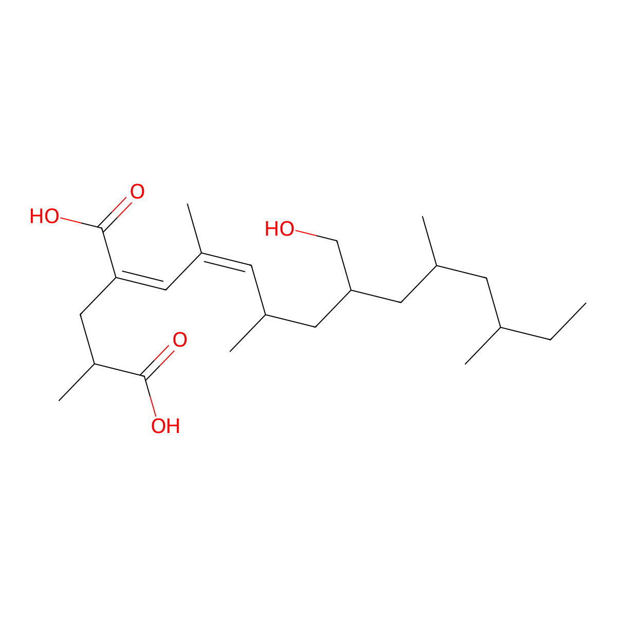 Radiclonic acid molecular structure, CAS 49620-14-6