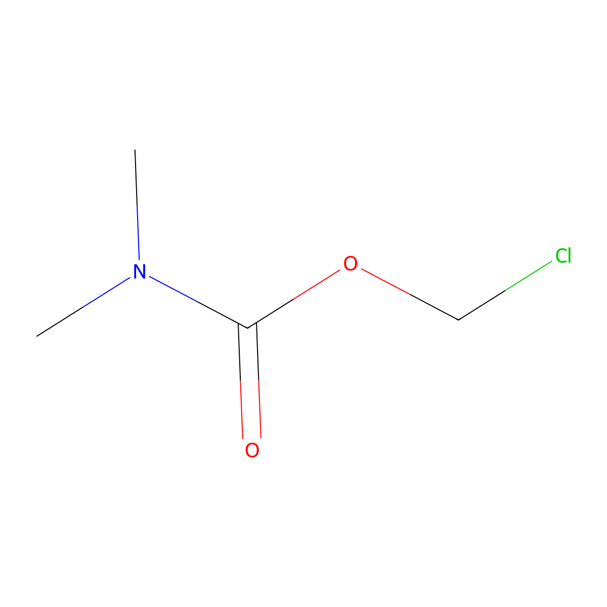 chloromethyl N,N-dimethylcarbamate molecular structure, CAS 49622-08-4