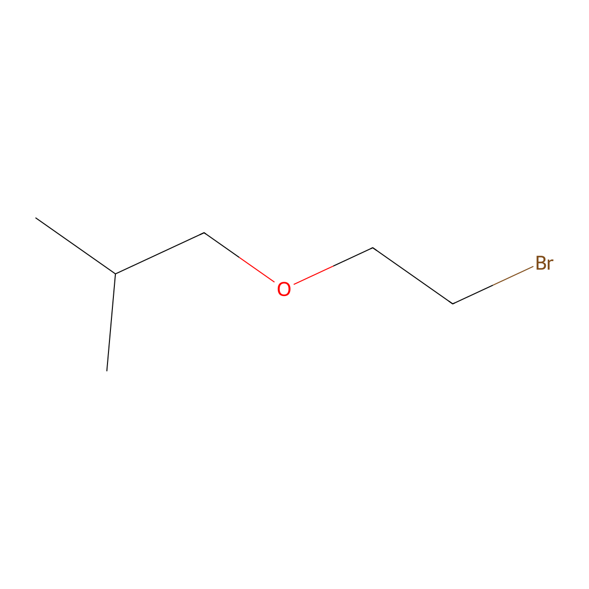 1-(2-Bromoethoxy)-2-methylpropane molecular structure, CAS 4963-16-0