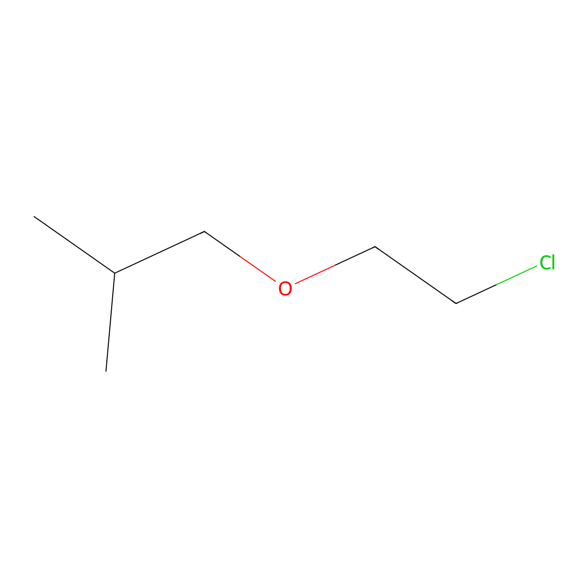 1-(2-Chloroethoxy)-2-methylpropane molecular structure, CAS 4963-17-1