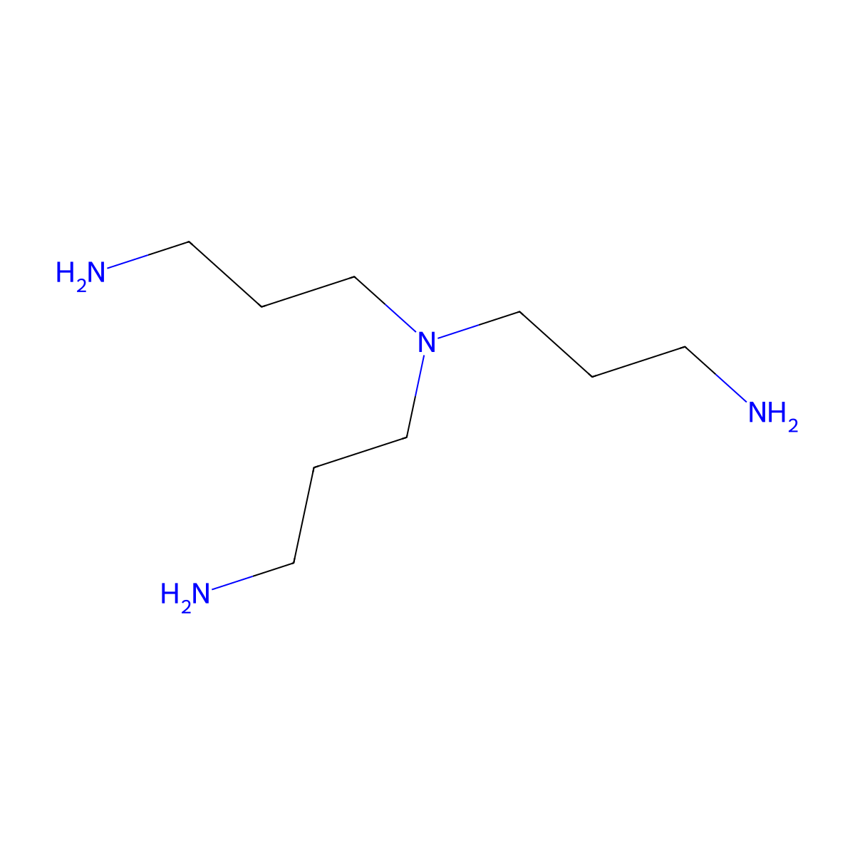 Tris(3-aminopropyl)amine molecular structure, CAS 4963-47-7