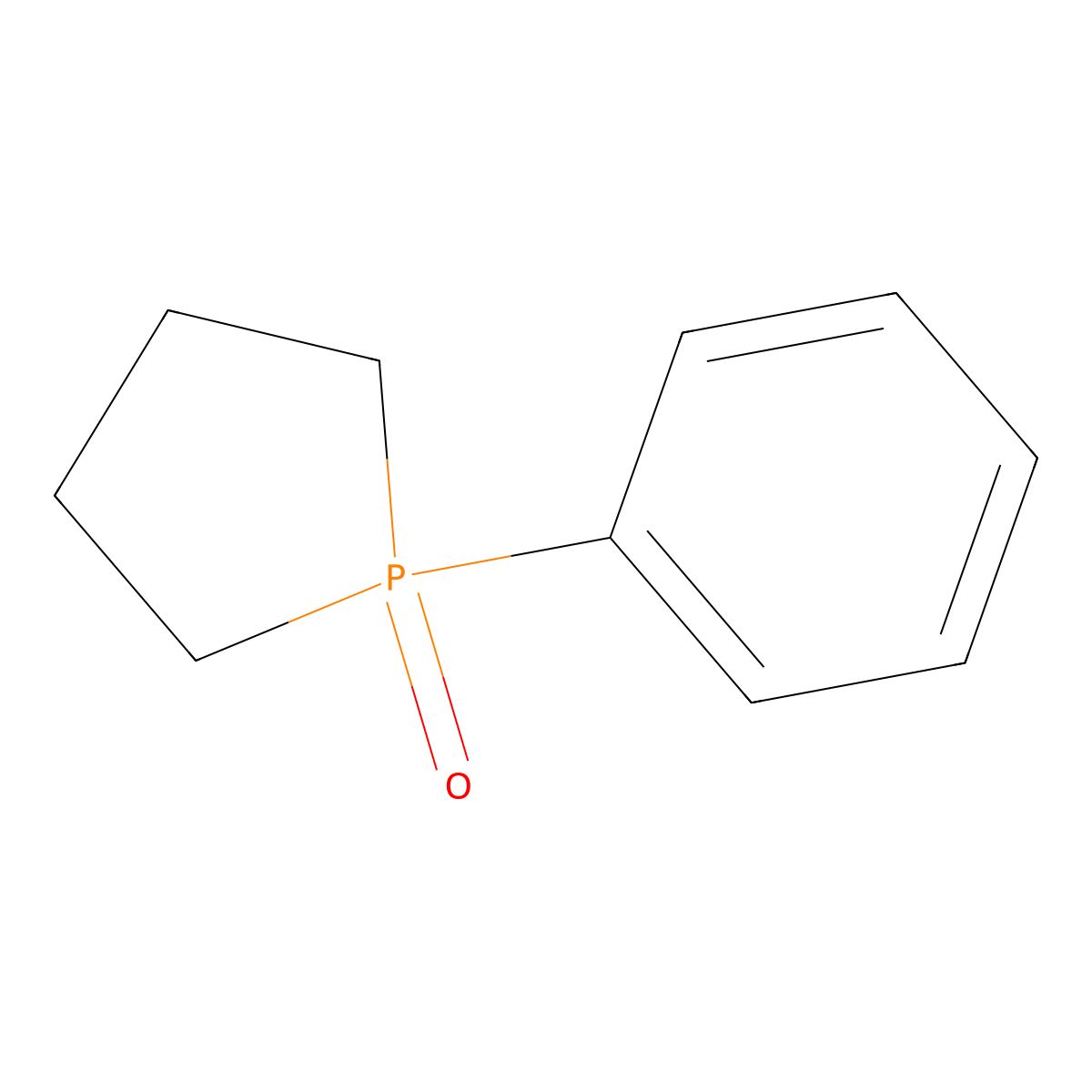 1-Phenylphospholane-1-oxide molecular structure, CAS 4963-91-1