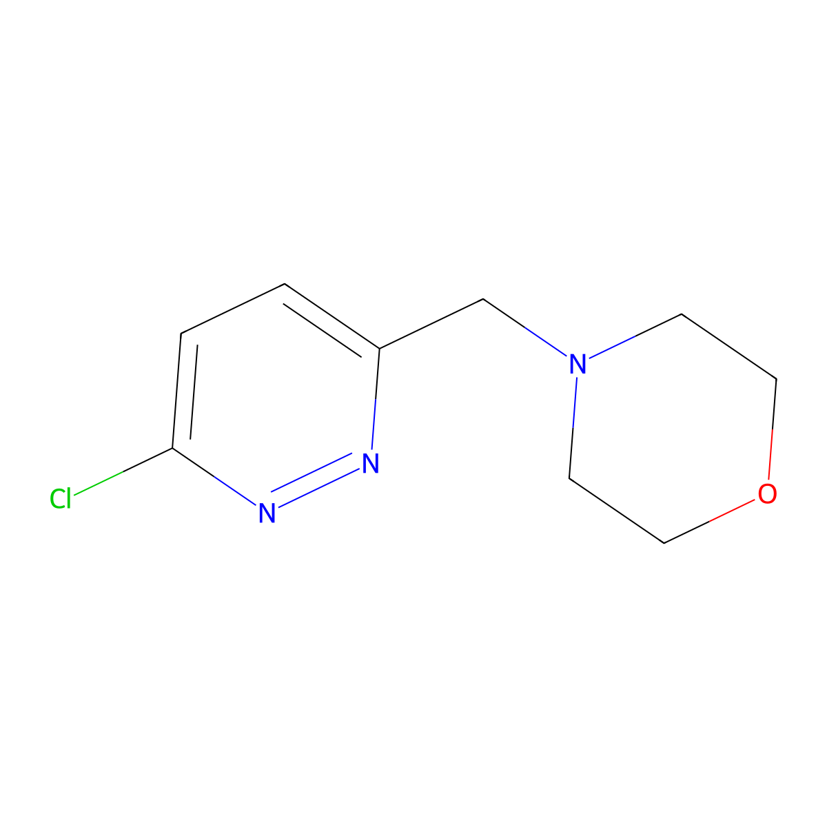 4-((6-Chloropyridazin-3-yl)methyl)morpholine molecular structure, CAS 49631-14-3