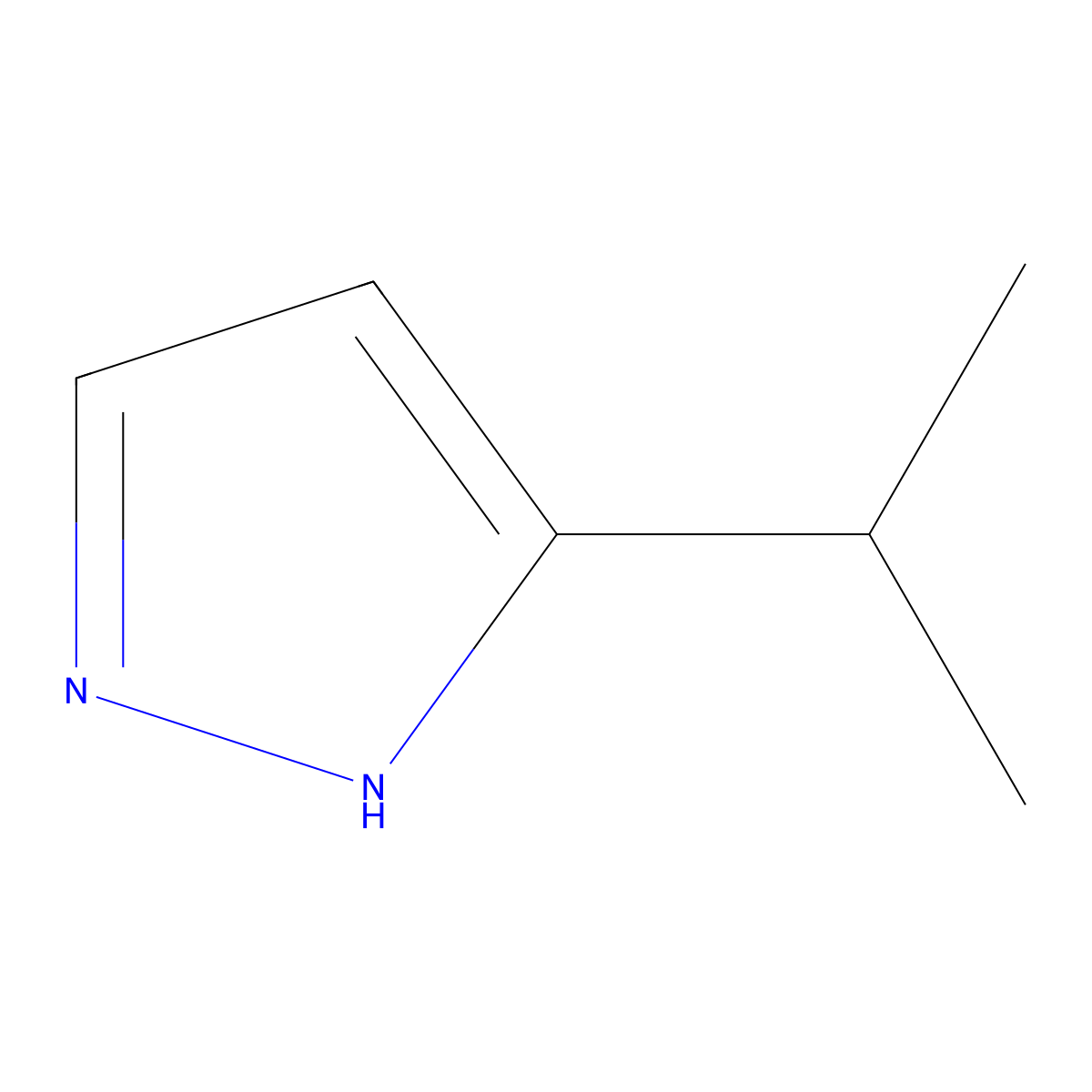 3-(Propan-2-YL)-1H-pyrazole molecular structure, CAS 49633-25-2