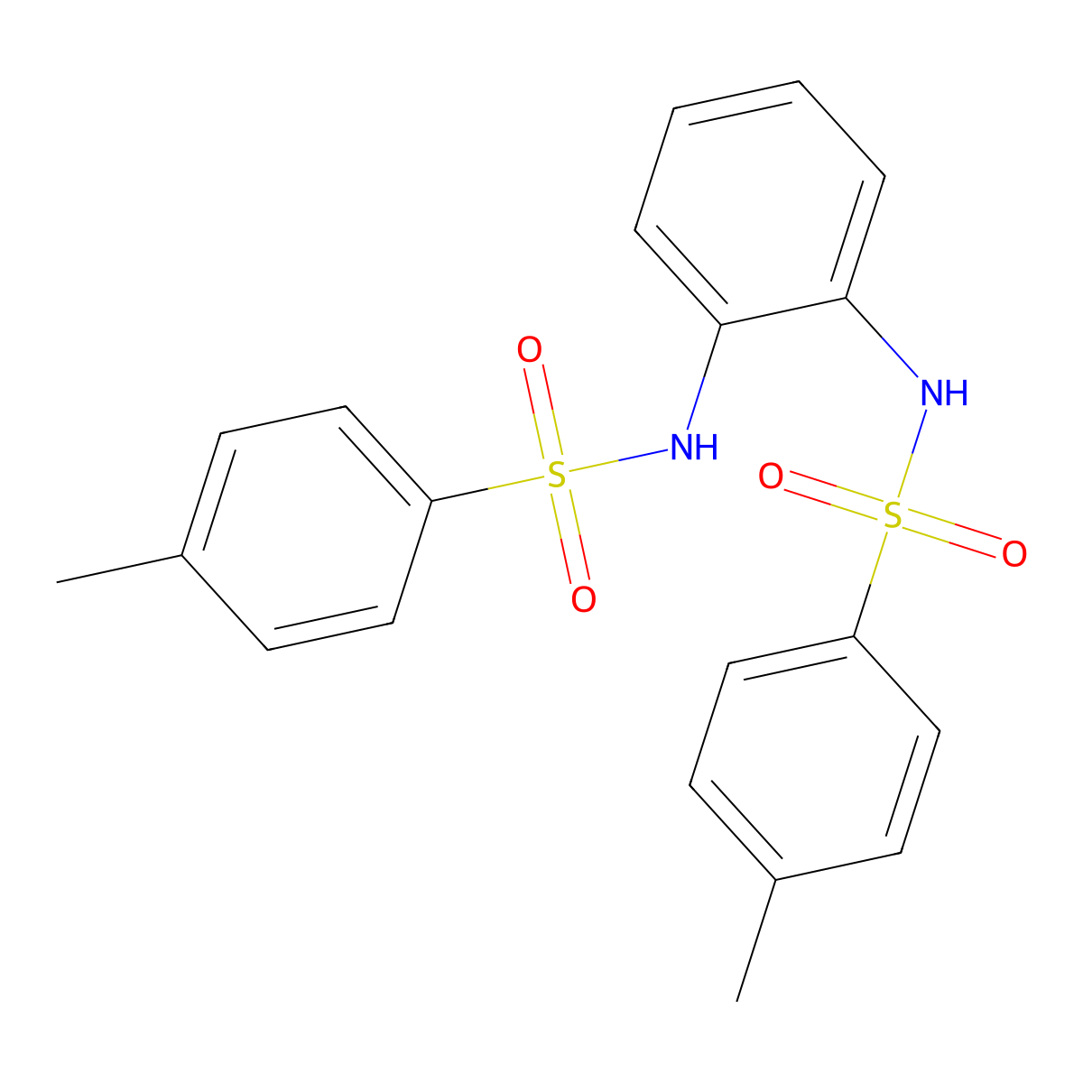 4-methyl-N-(2-{[(4-methylphenyl)sulfonyl]amino}phenyl)benzenesulfonamide molecular structure, CAS 49633-28-5