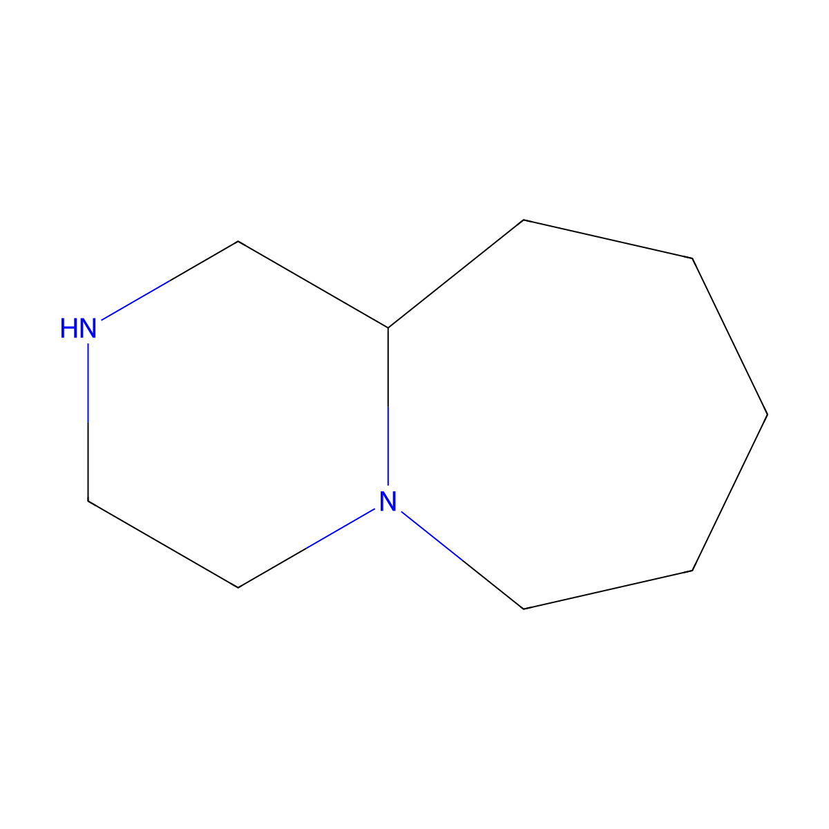 Decahydropyrazino[1,2-a]azepine molecular structure, CAS 49633-80-9