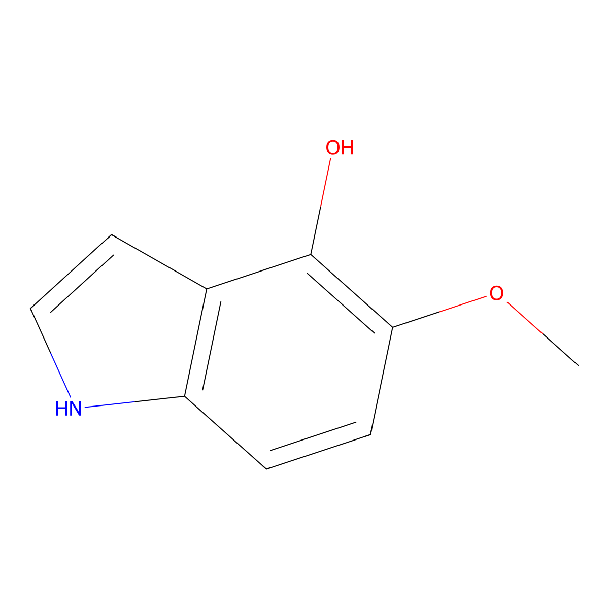 5-methoxy-1H-indol-4-ol molecular structure, CAS 49635-16-7