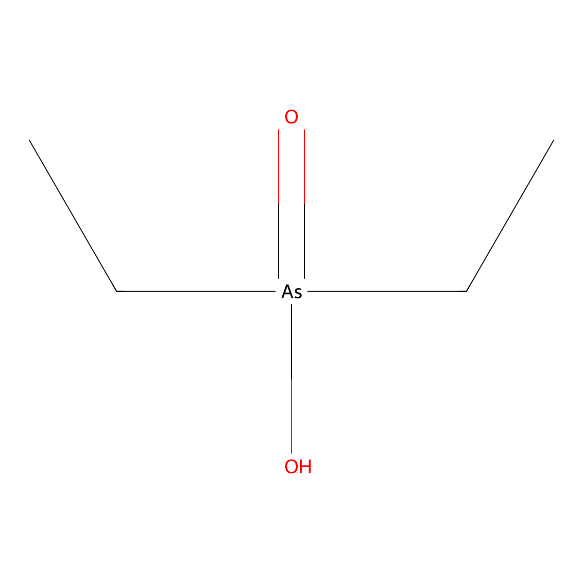Arsine oxide, diethylhydroxy- molecular structure, CAS 4964-27-6