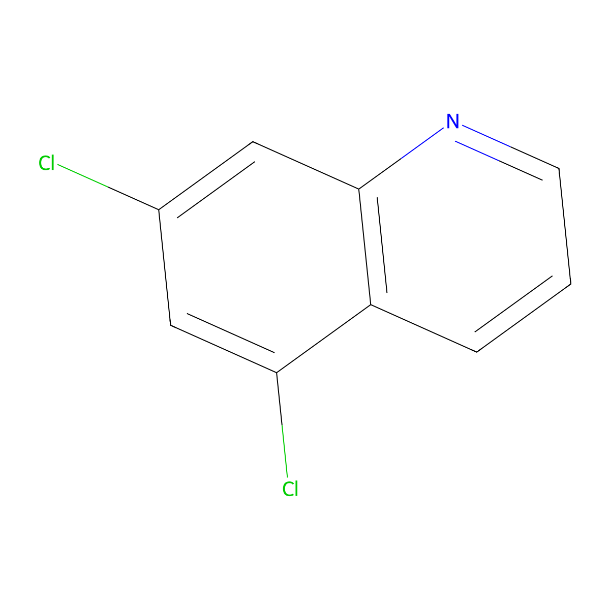 5,7-Dichloroquinoline molecular structure, CAS 4964-77-6