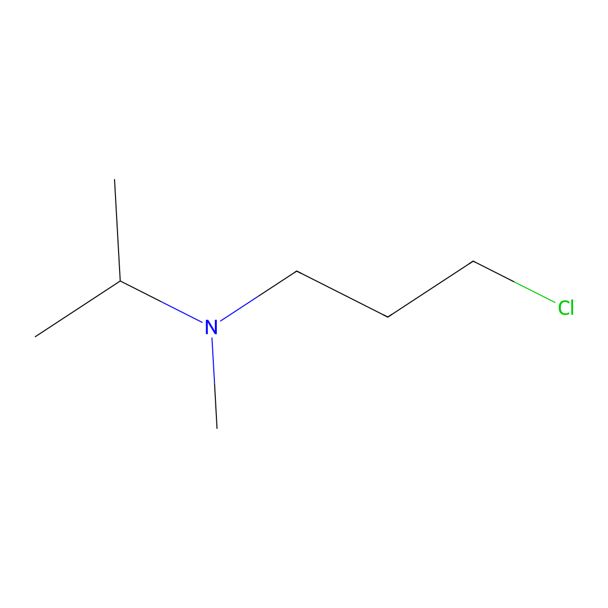 (3-Chloropropyl)(methyl)(propan-2-yl)amine molecular structure, CAS 49642-00-4