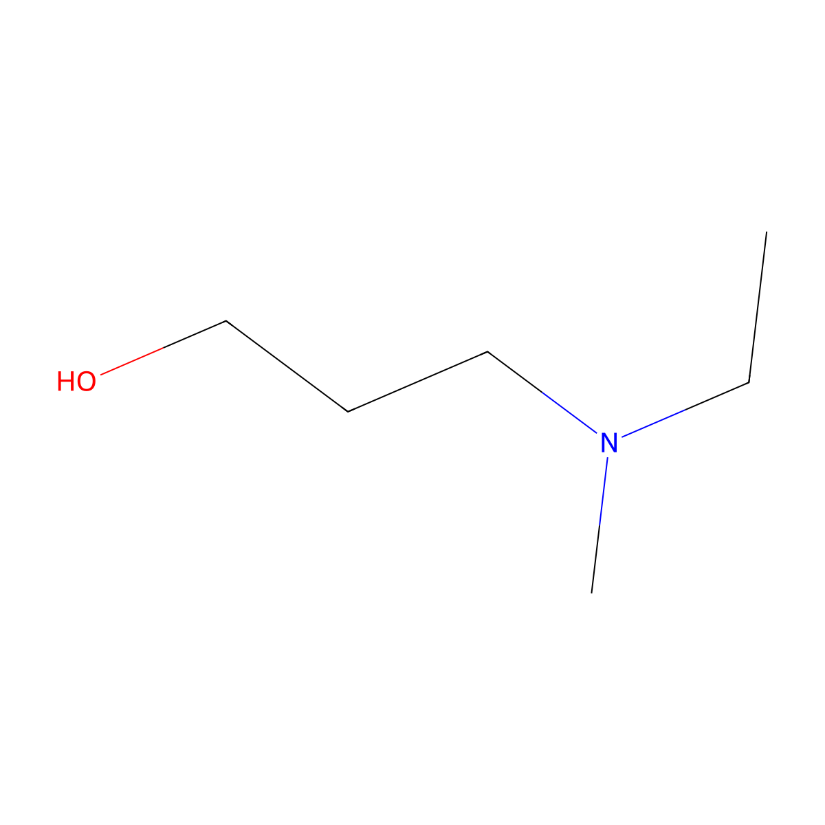3-(Ethyl(methyl)amino)propan-1-ol molecular structure, CAS 49642-03-7
