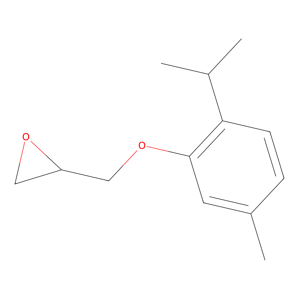 2-[(2-Isopropyl-5-methylphenoxy)methyl]oxirane molecular structure, CAS 49645-94-5