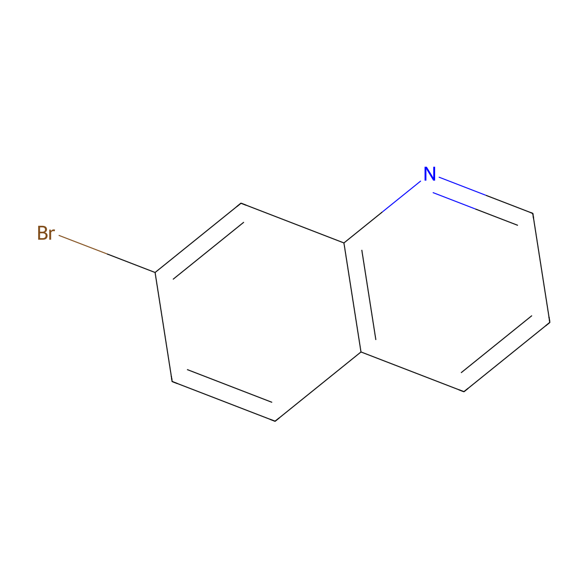 7-Bromoquinoline molecular structure, CAS 4965-36-0