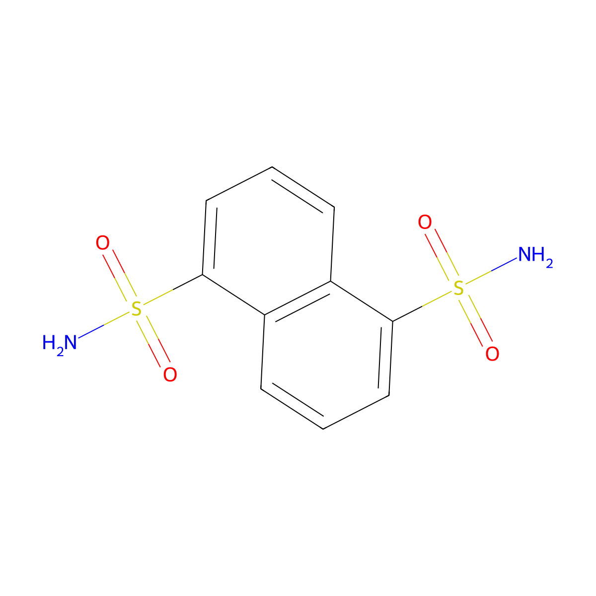1,5-Naphthalenedisulfonamide molecular structure, CAS 49650-84-2