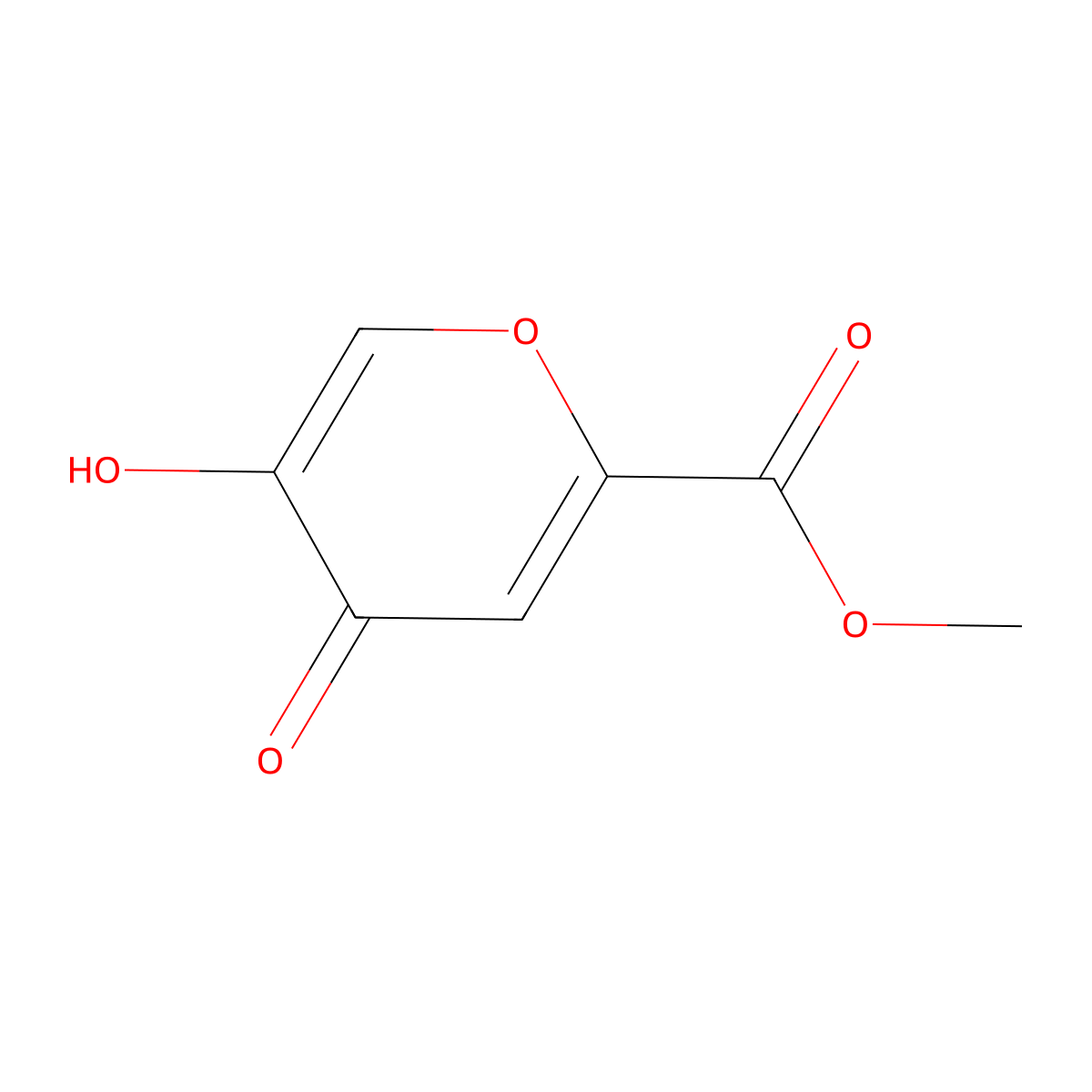 Methyl 5-hydroxy-4-oxo-4H-pyran-2-carboxylate molecular structure, CAS 49652-51-9