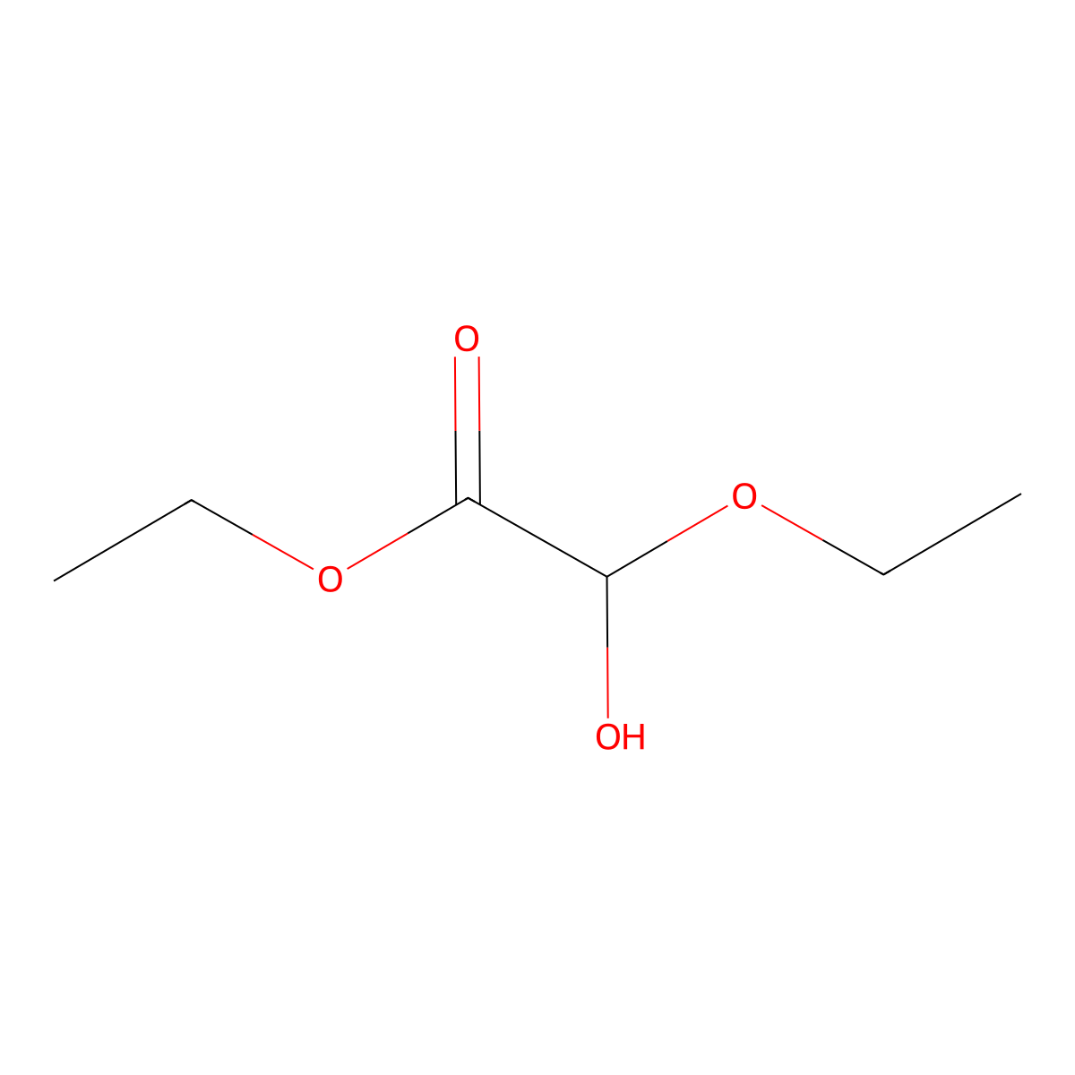Ethyl 2-ethoxy-2-hydroxyacetate molecular structure, CAS 49653-17-0