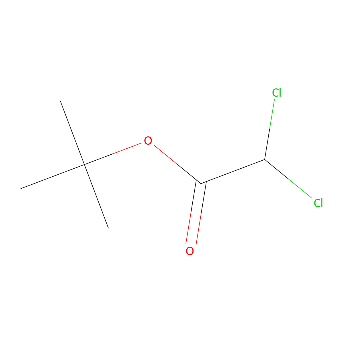 1,1-Dimethylethyl dichloroacetate molecular structure, CAS 49653-47-6