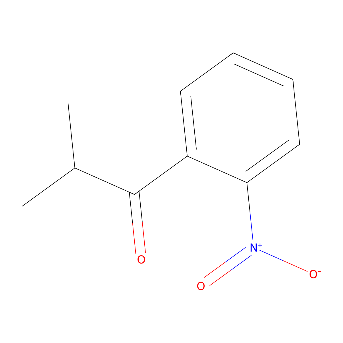 2-Methyl-1-(2-nitrophenyl)propan-1-one molecular structure, CAS 49660-91-5