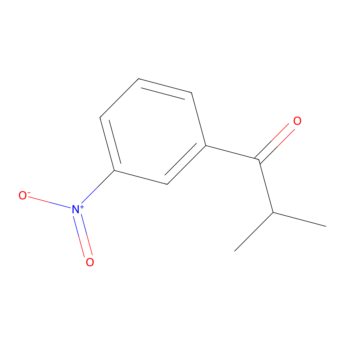 2-Methyl-1-(3-nitrophenyl)-1-propanone molecular structure, CAS 49660-92-6