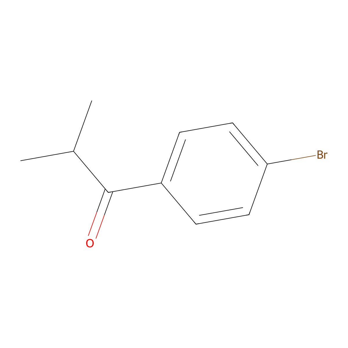 1-(4-Bromophenyl)-2-methylpropan-1-one molecular structure, CAS 49660-93-7