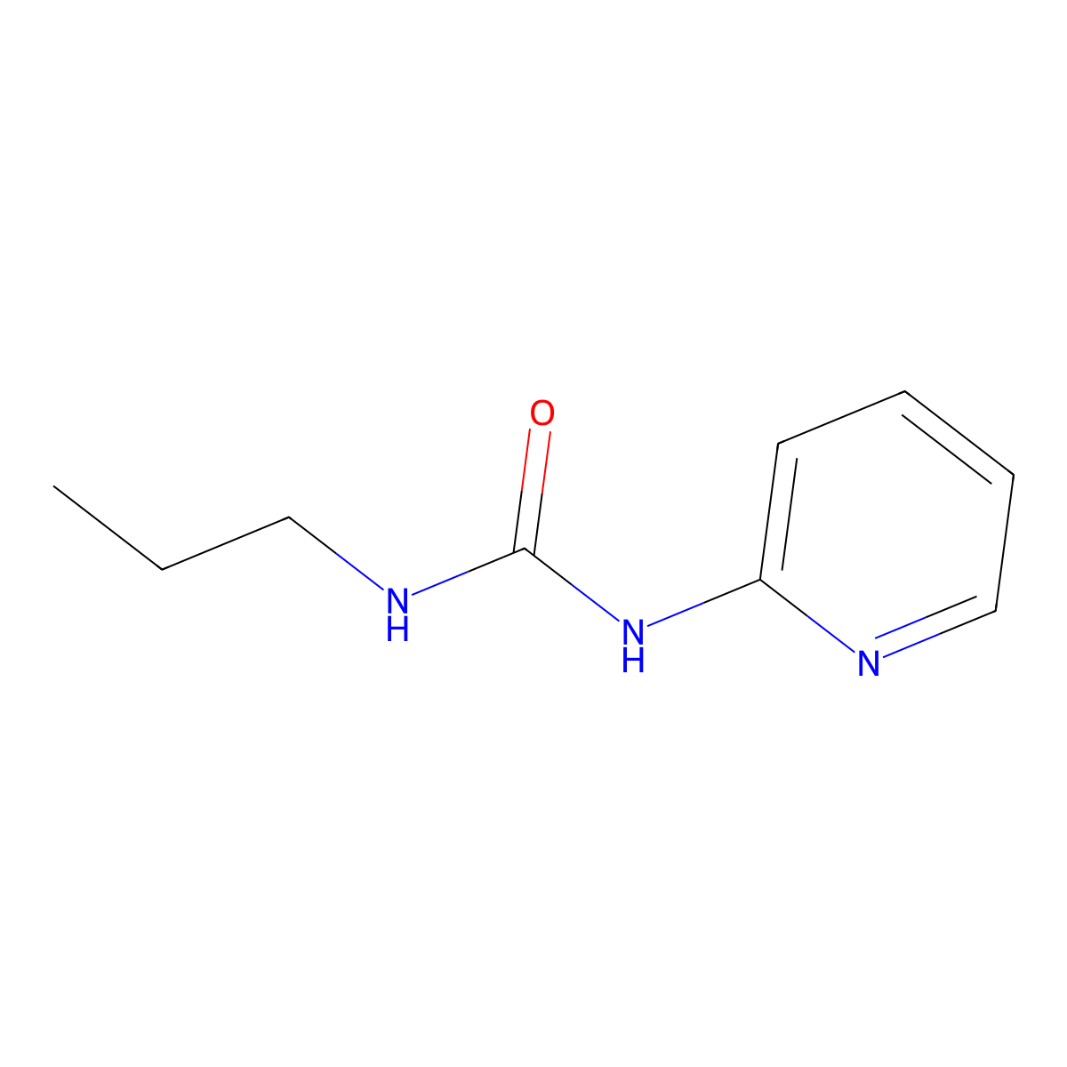1-Propyl-3-(pyridin-2-yl)urea molecular structure, CAS 49665-56-7