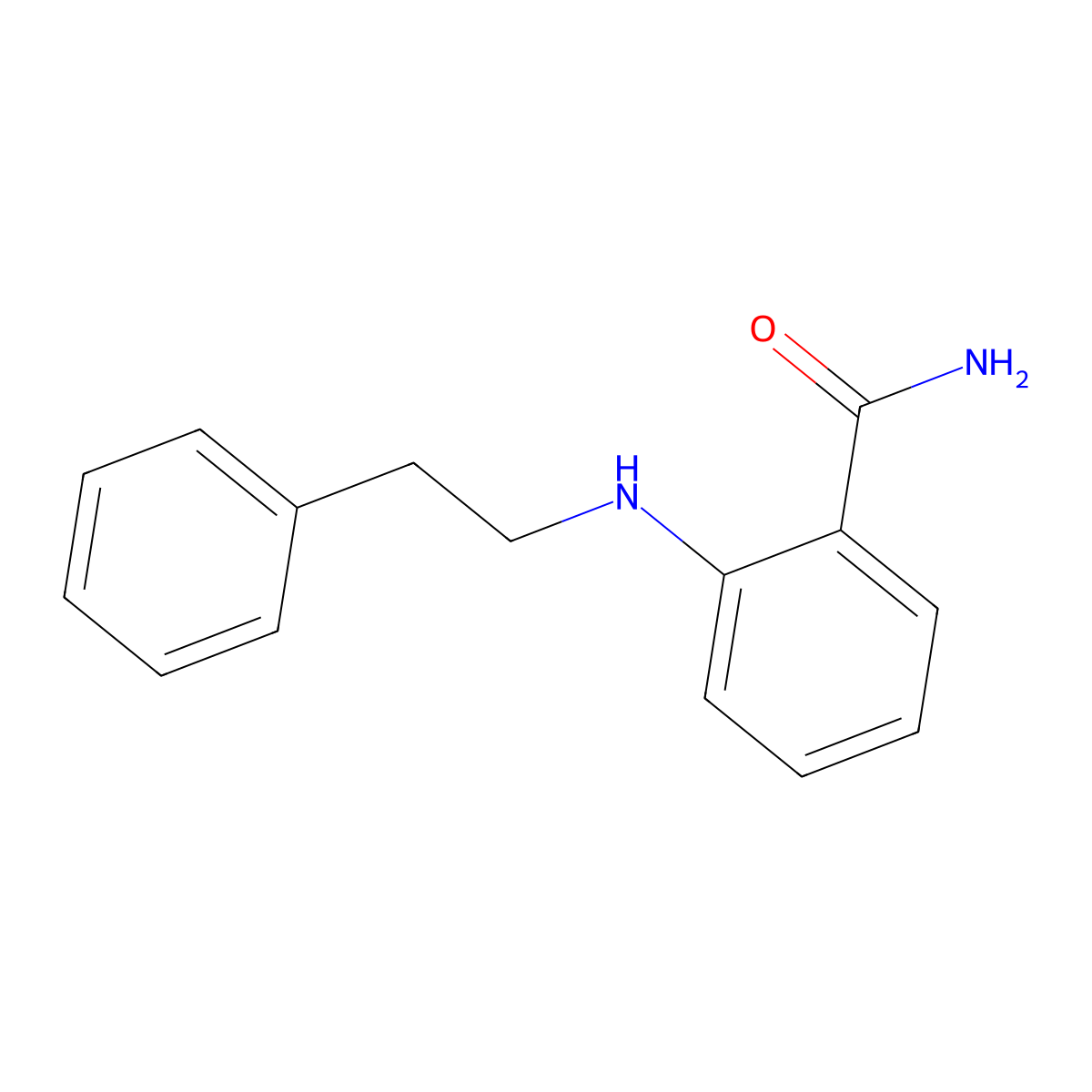 2-(Phenethylamino)benzamide molecular structure, CAS 49667-98-3