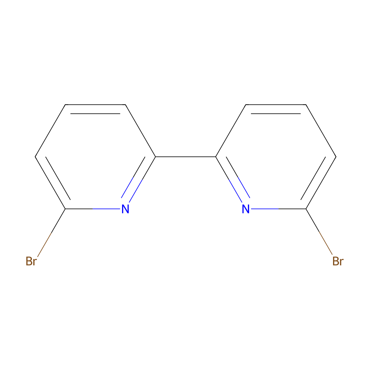 6,6'-Dibromo-2,2'-bipyridine , 6,6′-Dibromo-2,2′-dipyridyl molecular structure, CAS 49669-22-9