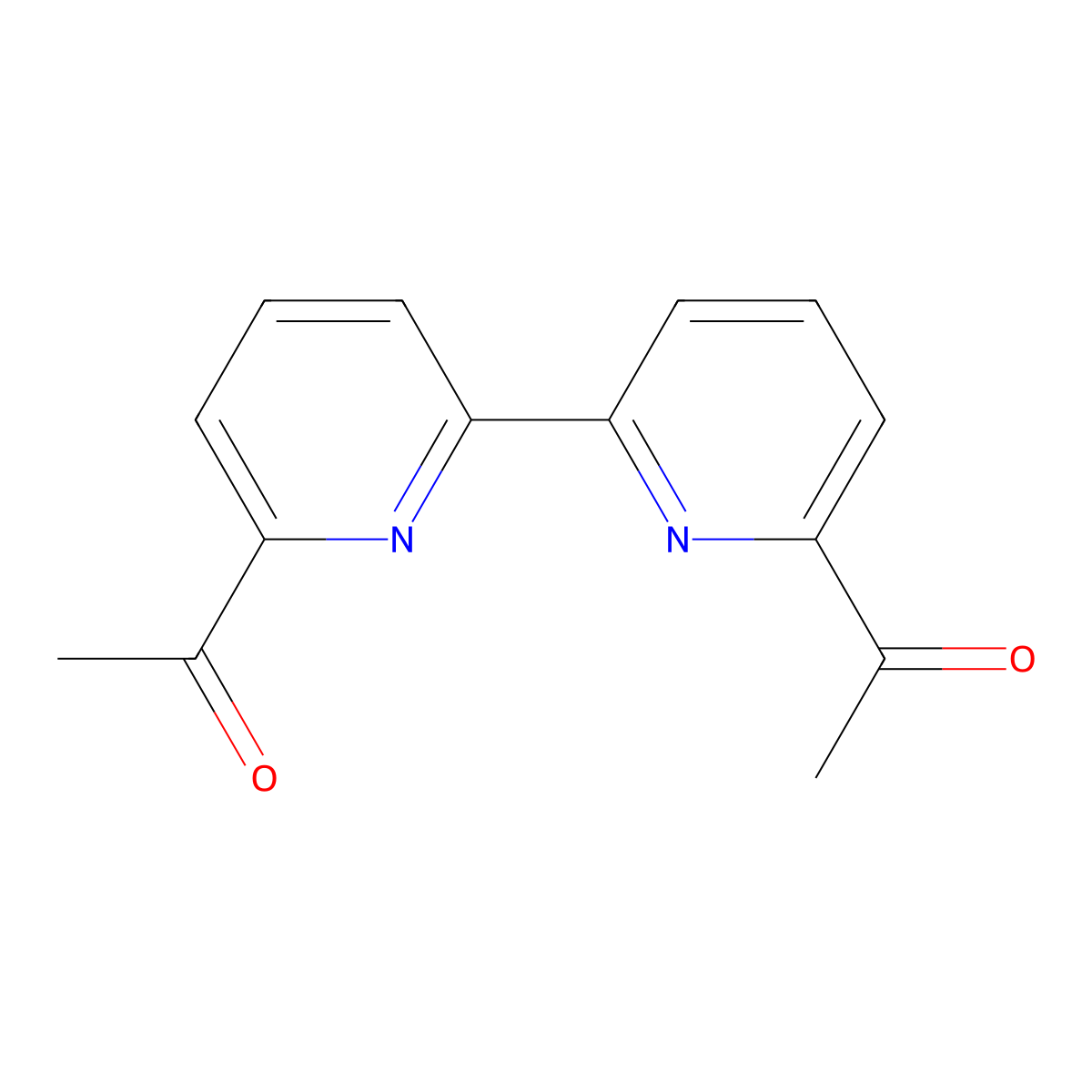 6,6'-Diacetyl-2,2'-bipyridine molecular structure, CAS 49669-27-4