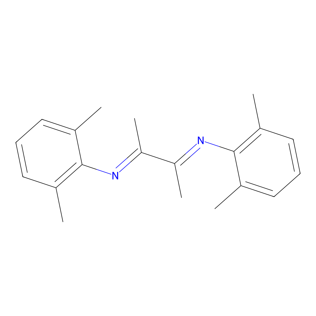 2,3-Bis(2,6-dimethylphenylimino)butane molecular structure, CAS 49673-40-7