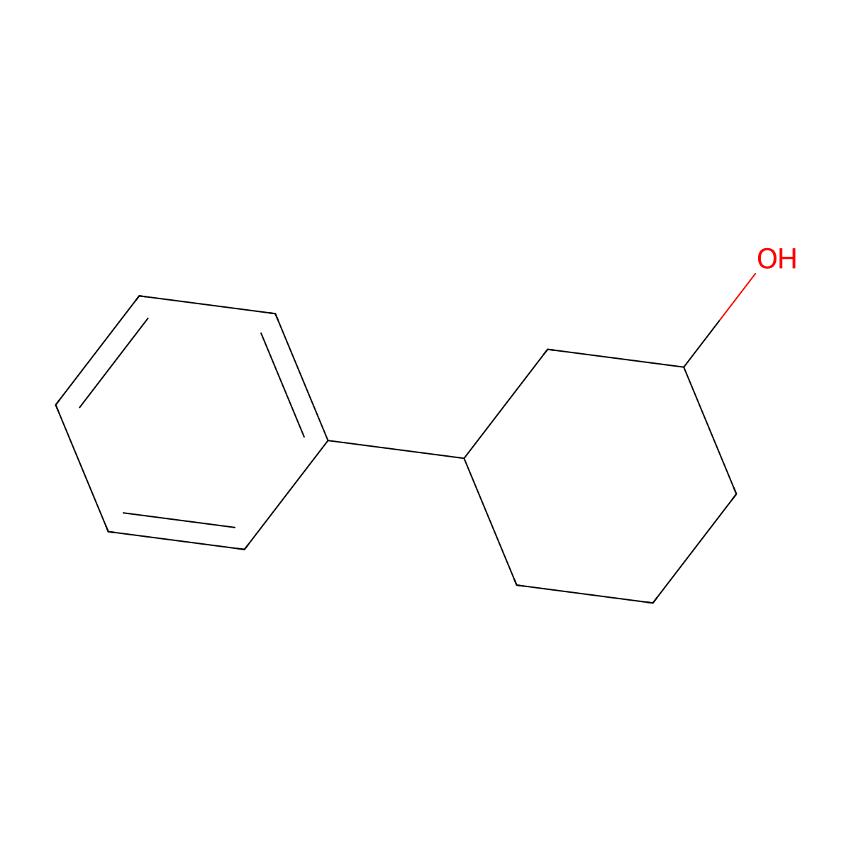 3-Phenylcyclohexanol molecular structure, CAS 49673-74-7