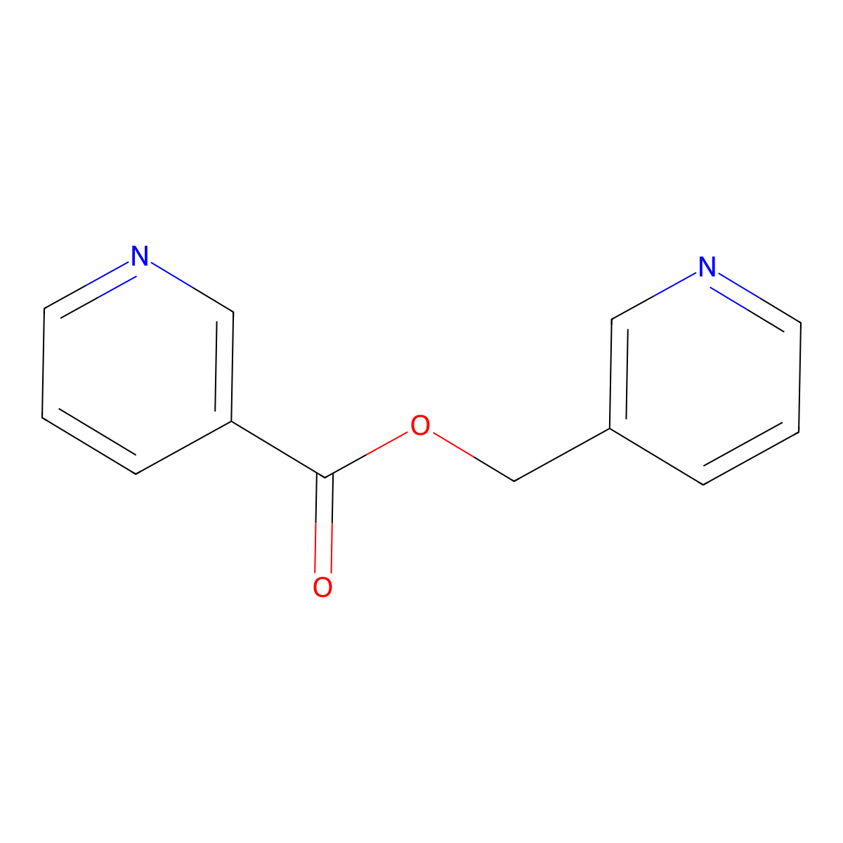 Pyridin-3-ylmethyl nicotinate molecular structure, CAS 49673-77-0
