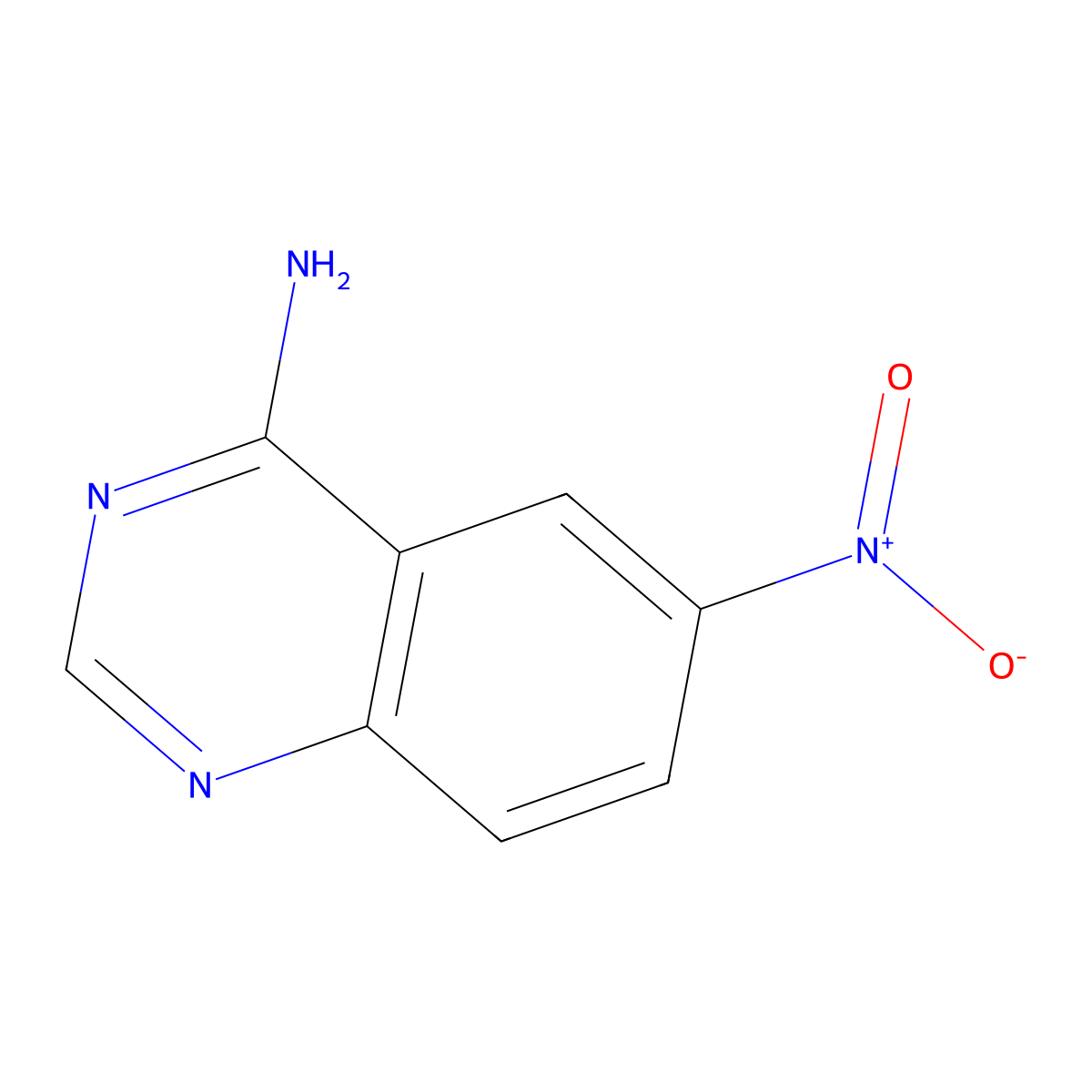 6-Nitroquinazolin-4-amine molecular structure, CAS 49675-68-5