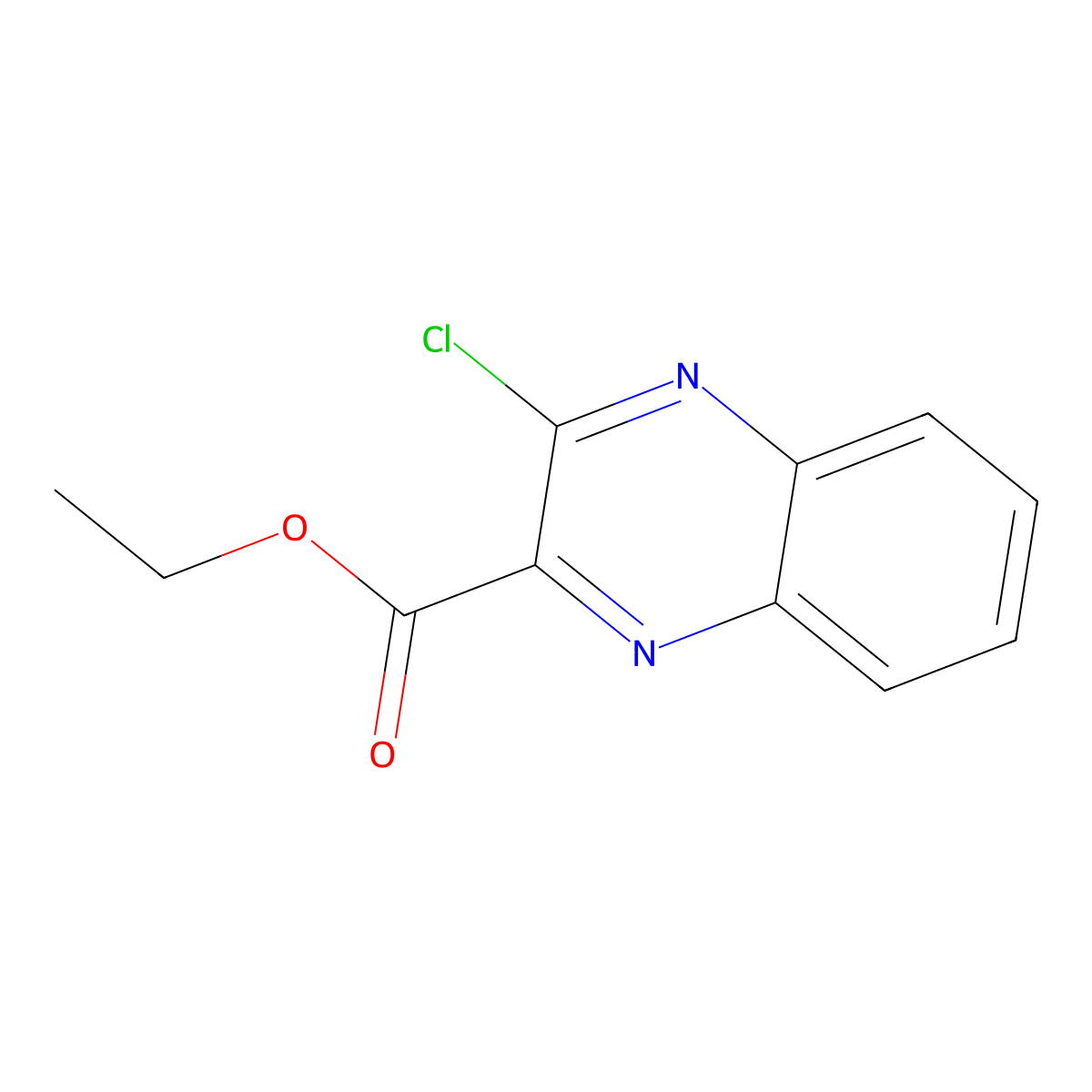 Ethyl 3-Chloroquinoxaline-2-carboxylate molecular structure, CAS 49679-45-0