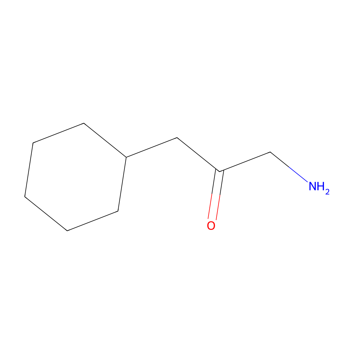 1-Amino-3-cyclohexylpropan-2-one molecular structure, CAS 496801-22-0